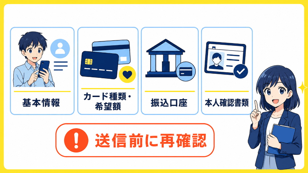 Webフォームへの入力と本人確認に必要な情報